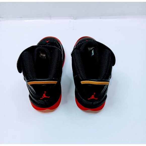 Air Jordan Toddler Basketball Shoes Black/Red 13 Retro Style Velcro Closure Size - Picture 4 of 7
